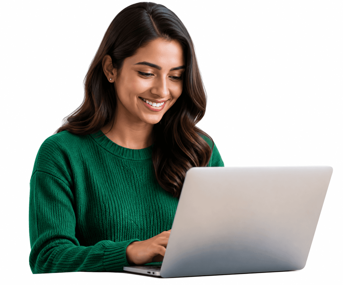 Recruiter using HireFirst.ai on a laptop